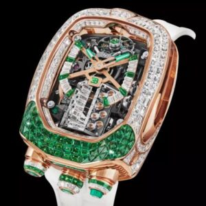 Jacob & Co. BUGATTI CHIRON TOURBILLON BAGUETTE TSAVORITES AND DIAMONDS Watch Replica BU800.40.AC.UA.A Jacob and Co Watch Price