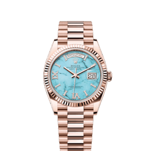 Rolex Day-Date 36, 18k Everose Gold with Diamond-set, 36mm, Ref# 128235-0064