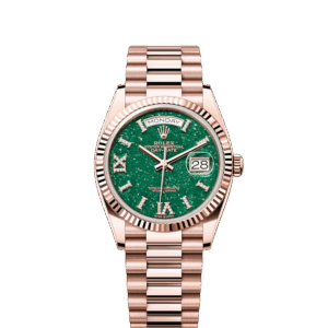Rolex Day-Date 36, 18k Everose Gold with Diamond-set, 36mm, Ref# 128235-0068