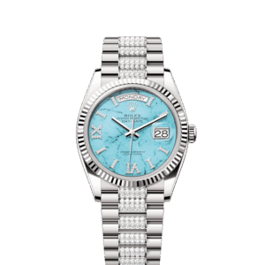 Rolex Day-Date 36, 18k White Gold with Diamond-set, 36mm, Ref# 128239-0045