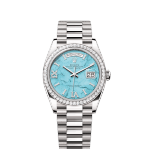 Rolex Day-Date 36, 18k White Gold with Diamond-set , 36mm, Ref# 128349rbr-0031