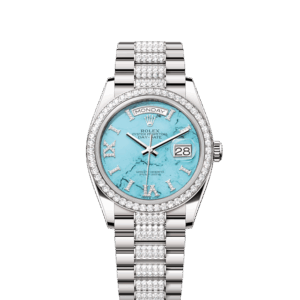 Rolex Day-Date 36, 18k White Gold with Diamond-set, 36mm, Ref# 128349rbr-0032