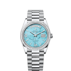 Rolex Day-Date 36, Platinum with Diamond-set, 36mm, Ref# 128396tbr-0016
