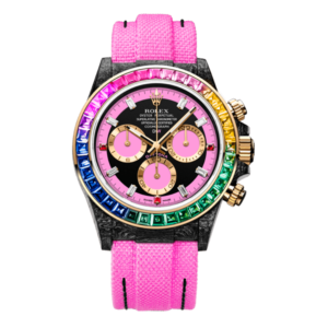 ROLEX Diw Daytona carbon rainbow pink 40mm carbon