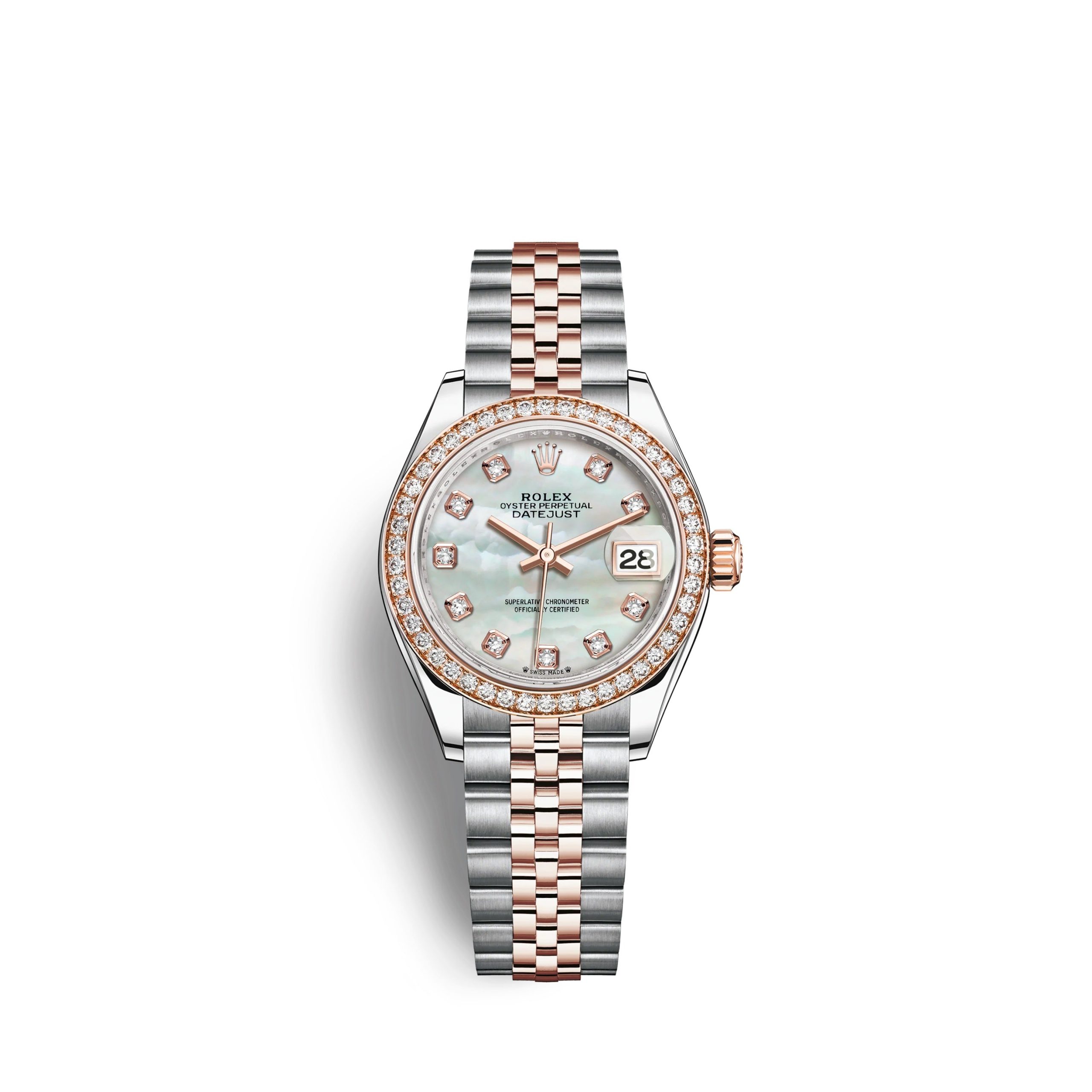Rolex Lady-Datejust 28 Oystersteel and 18k Everose Gold Ref# 279381RBR-0013