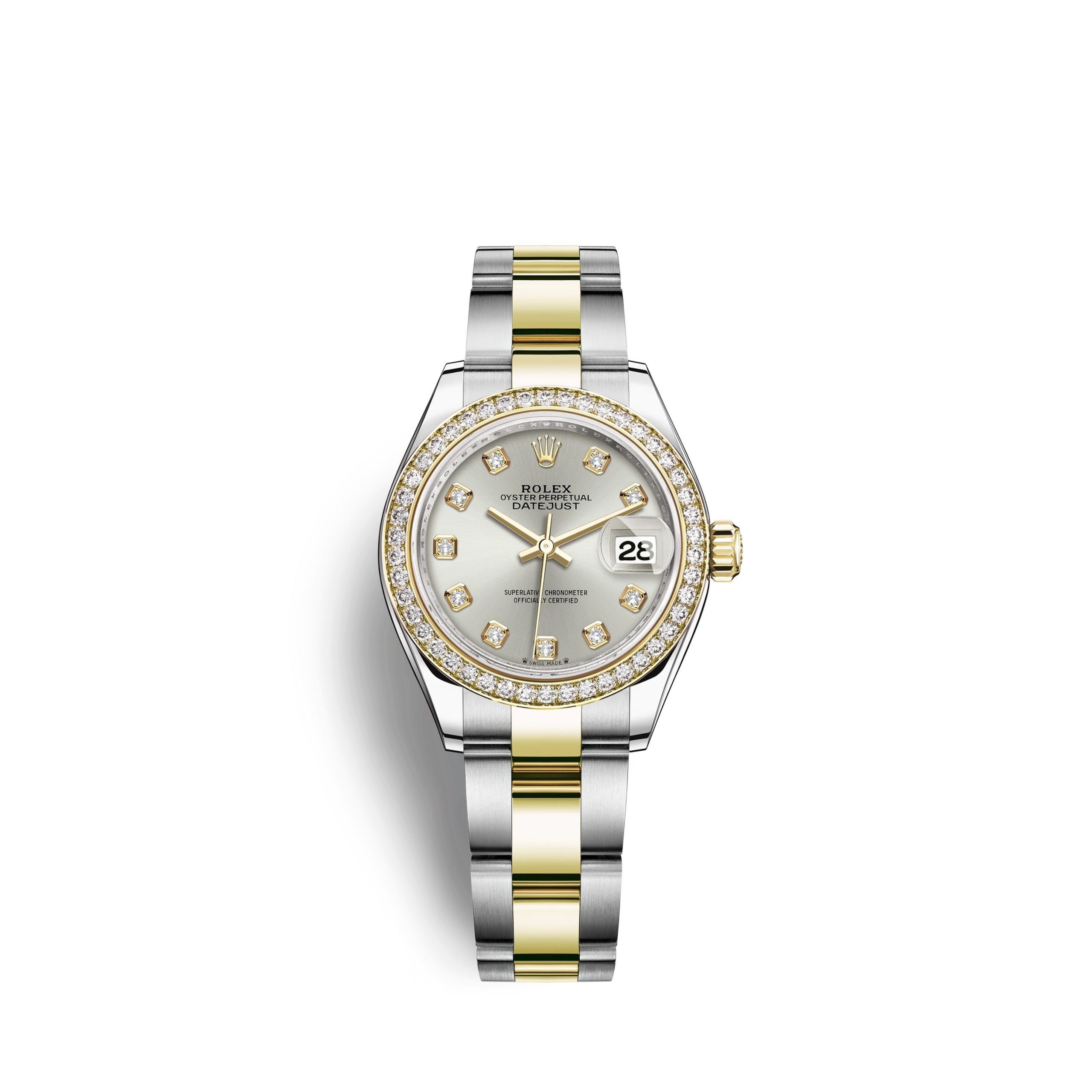 Rolex Lady-Datejust 28, Oystersteel and 18k Yellow Gold, Ref# 279383RBR-0007