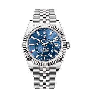 Rolex Sky-Dweller, 42mm, Oystersteel and 18k White Gold, Blue, Jubilee, Ref# 336934-0006