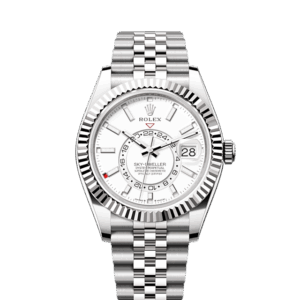 Rolex Sky-Dweller, 42mm, Oystersteel and 18k White Gold, White, Jubilee, Ref# 336934-0004